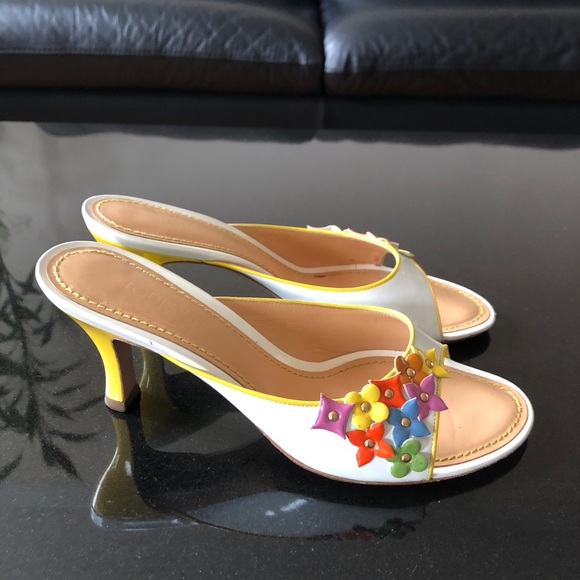 Authentic Louis Vuitton monogram floral mules - Picture 7 of 10